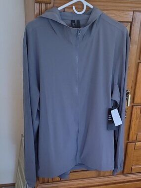 Zella Light Gray Active Jacket with Hood